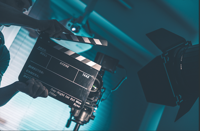 Set de filmagem cinematográfico
